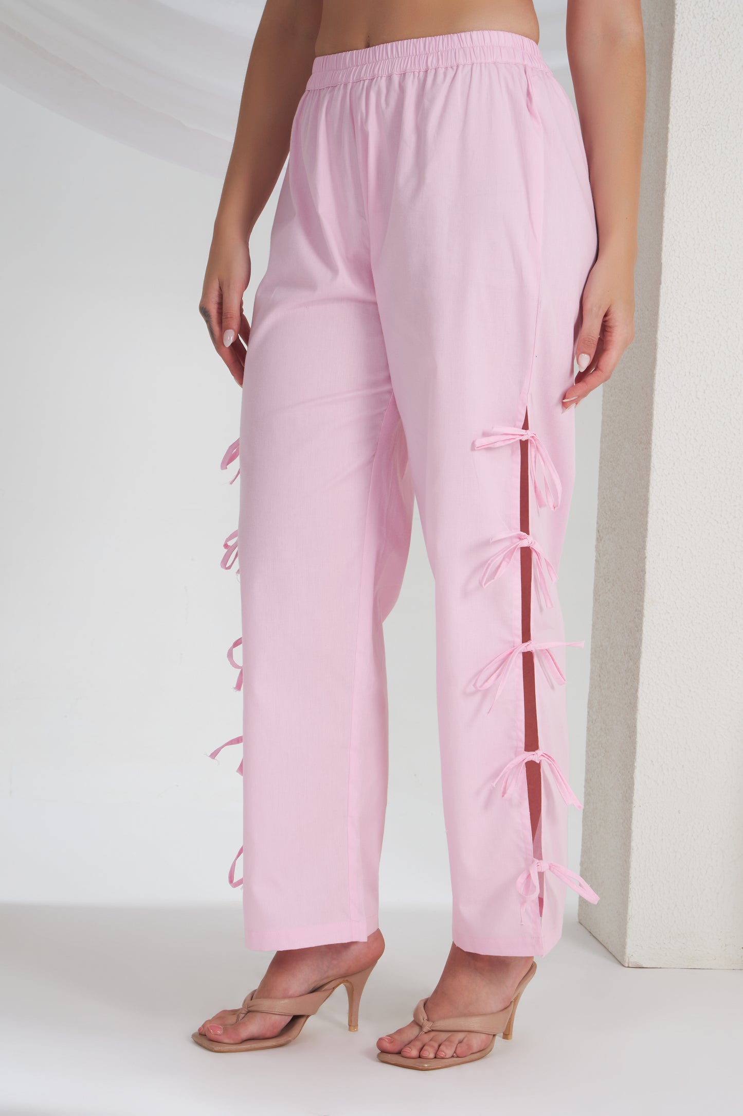 BLOOM PINK TIE KNOTS CO-ORD