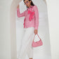 PINK STRIPES PINK BOW SHIRT