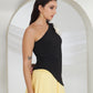 FLOWER DETAIL ASYMMETRICAL TOP