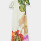 FLORAL ABSTRACT PRINT MAXI GOWN