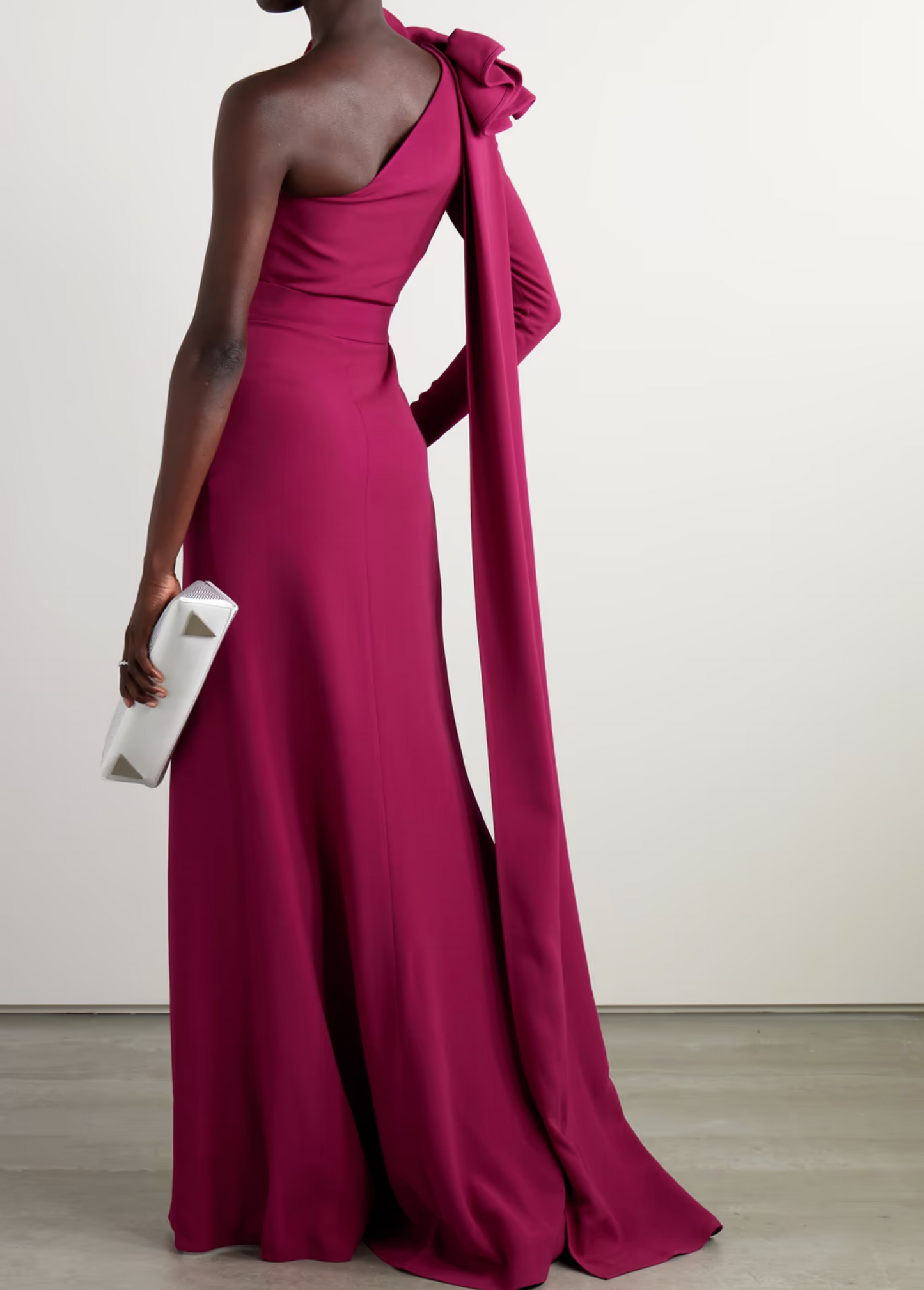ONE SHOULDER DRAPED GOWN