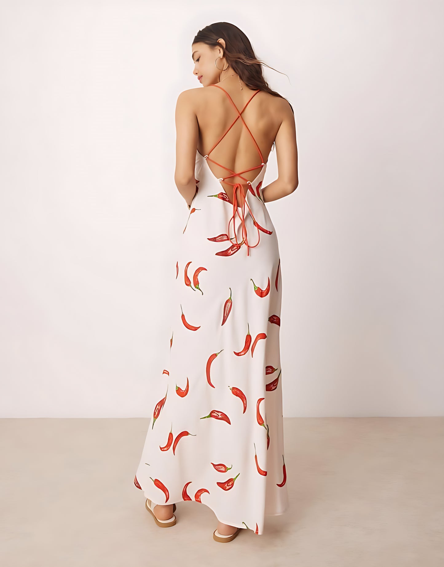 CHILLI PRINT MAXI DRESS