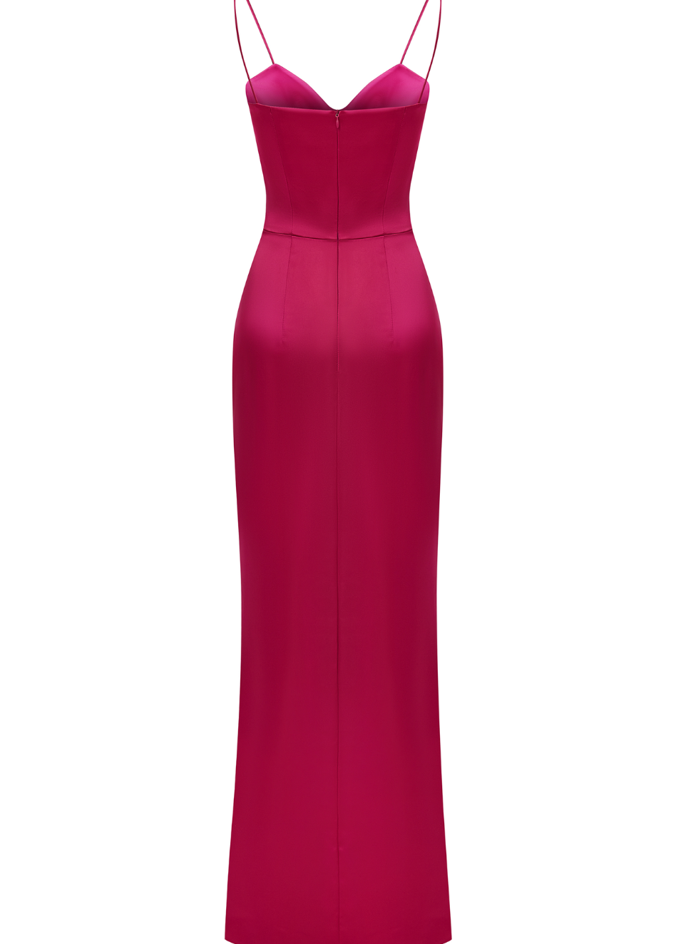 PINK SATIN TIE UP BONE DRESS