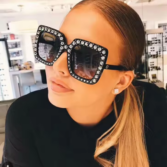 LUXURY BLING BIG FRAME GLASSES