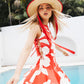 KENZO RED FLORAL PRINT DRESS