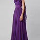 RUFFLED SLIP EVENING DRESS GOWN