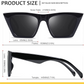 BLACK CAT-EYE SUNGLASSES