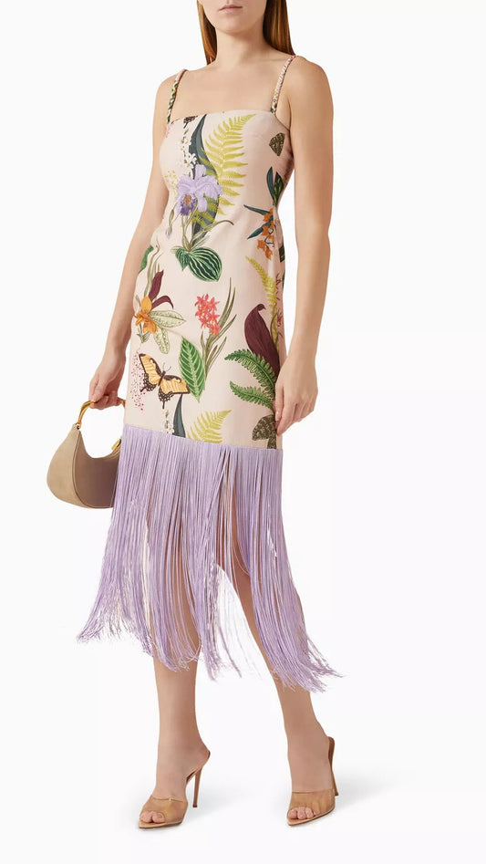 LA PALMA FRINGE DRESS