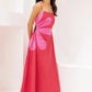 SIDE CUT FLOWER MAXI DRESS