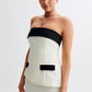 ASYMMETRICAL TOP WITH PLEATED SKIRT CO-ORD