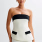 ASYMMETRICAL TOP WITH PLEATED SKIRT CO-ORD