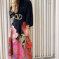 FLORAL PRINT FRINGE DETAILS DRESS