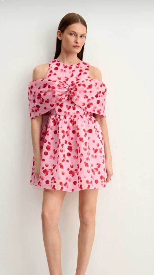 PINK SILK BRUNCH DRESS