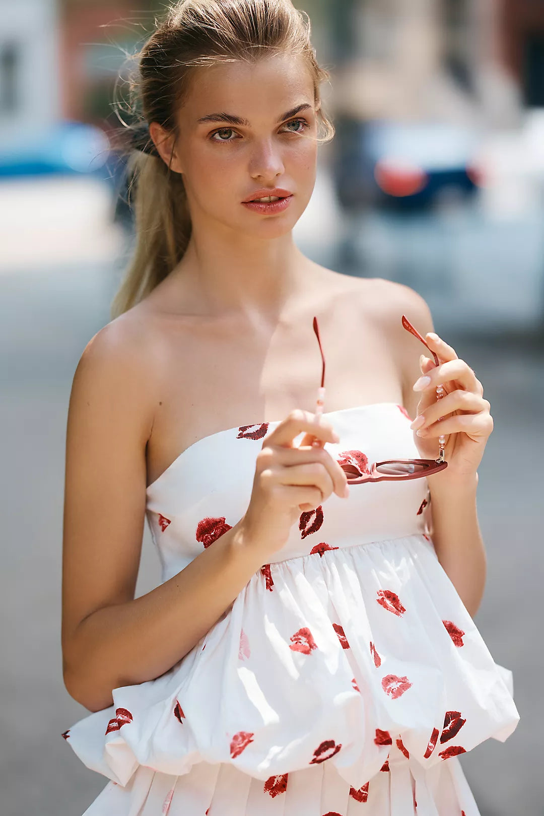 LIPS PRINT BUBBLE CO-ORD