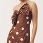 TRUFFLE BOW MINI POLKA DRESS