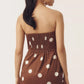 TRUFFLE BOW MINI POLKA DRESS