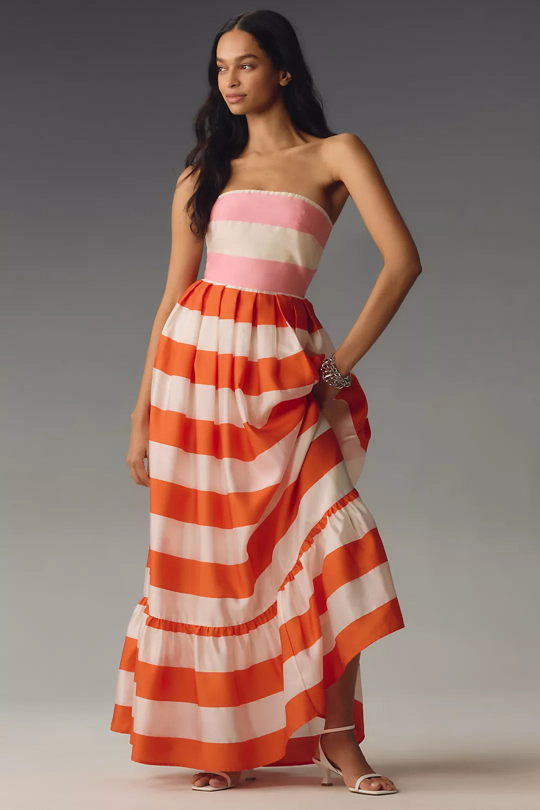 STRIPED MAXI DRESS