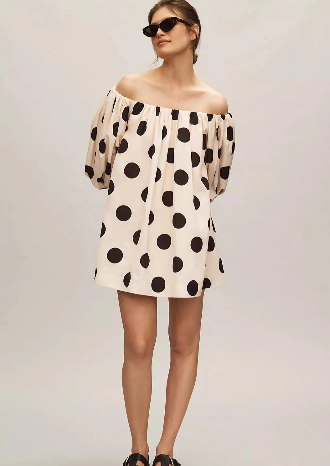 POLKA DOTS FLARE DRESS