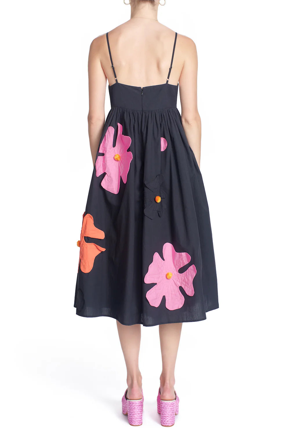 FLORAL APPLIQUE DRESS