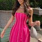 PINK PEARL WORK BUTTERFLY DRESS