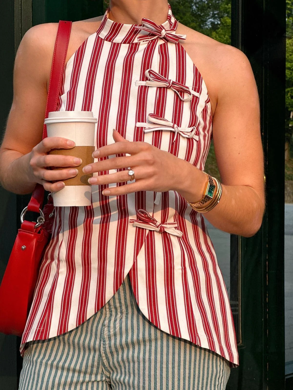 CHIC STRIPED VACATION CO-ORD