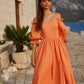 ADIRA ORANGE SUMMER DRESS