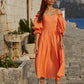 ADIRA ORANGE SUMMER DRESS