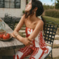 RED BOTANICAL COORD SET