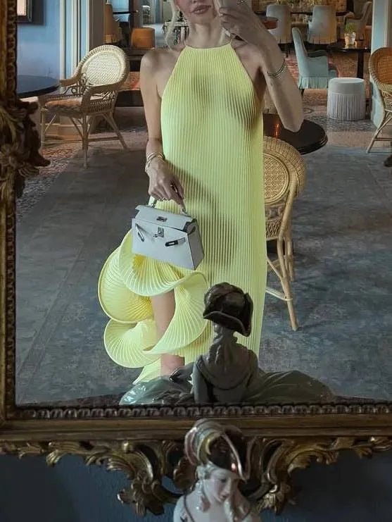 ROMANTIC YELLOW BRUNCH DRESS