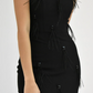FEATHER TOUCH BLACK CRYSTAL DRESS