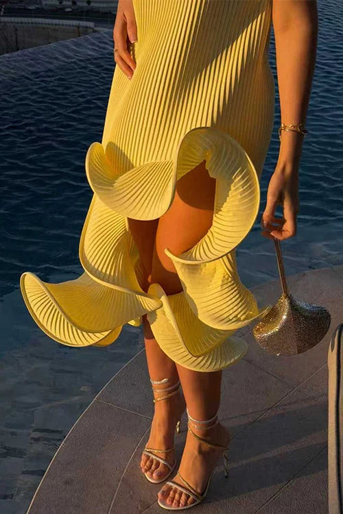 ROMANTIC YELLOW BRUNCH DRESS