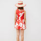 KENZO RED FLORAL PRINT DRESS