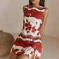CRIMSON BOW DRESS