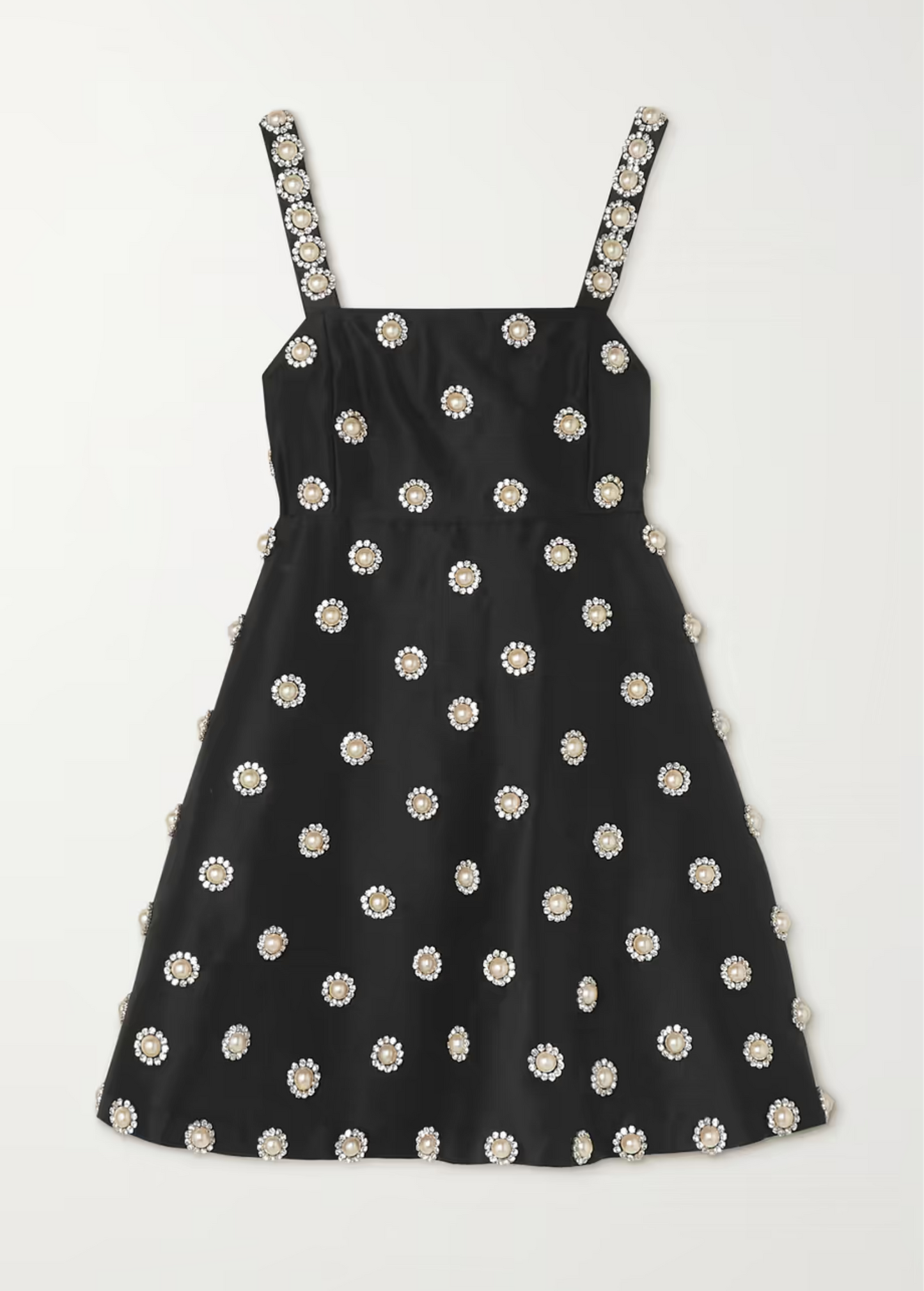 PEARL EMBEDDED DIAMOND MINI DRESS