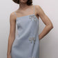 POWDER BLUE DIAMOND EMBELLISHED DRESS