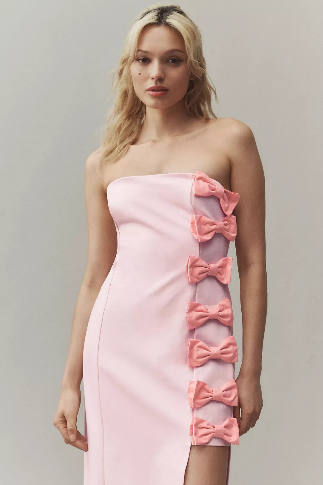 STRAPLESS LIA BOW MINI DRESS