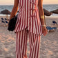 CHIC STRIPED VACATION CO-ORD