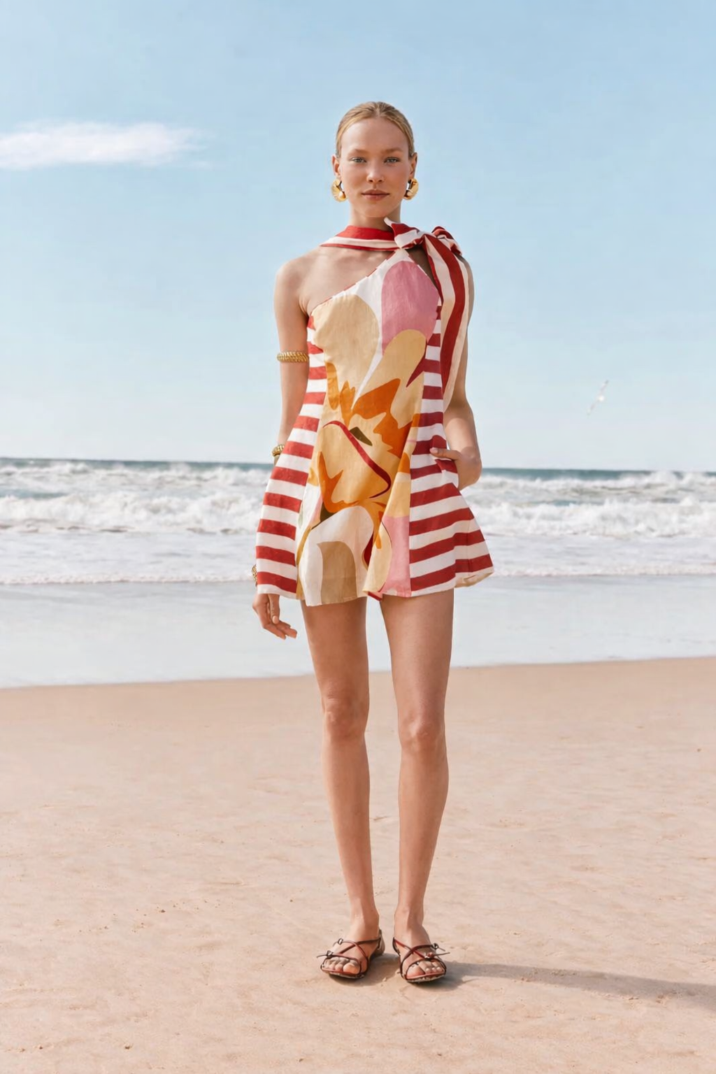 SOLEIA SCARF MINI DRESS