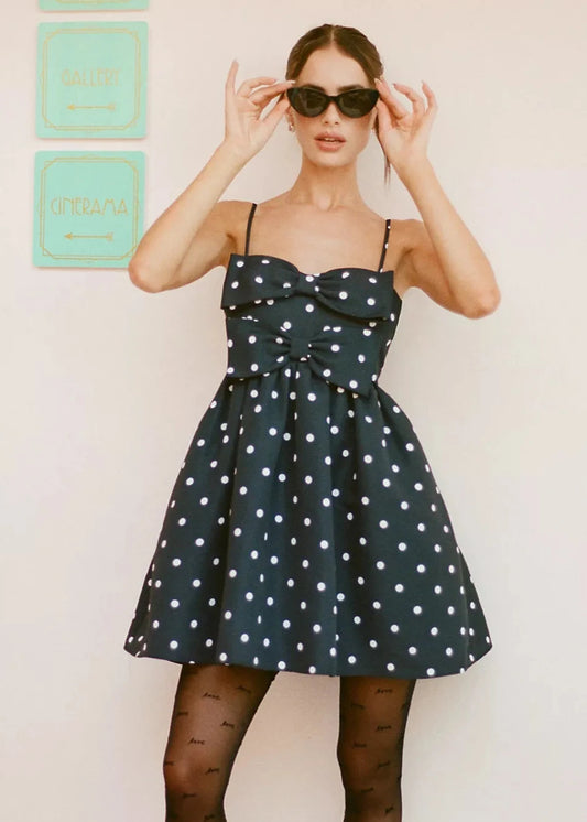 POLKA DOTS MINI DRESS