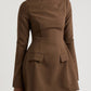 BROWN MUSE DRESS