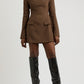 BROWN MUSE DRESS