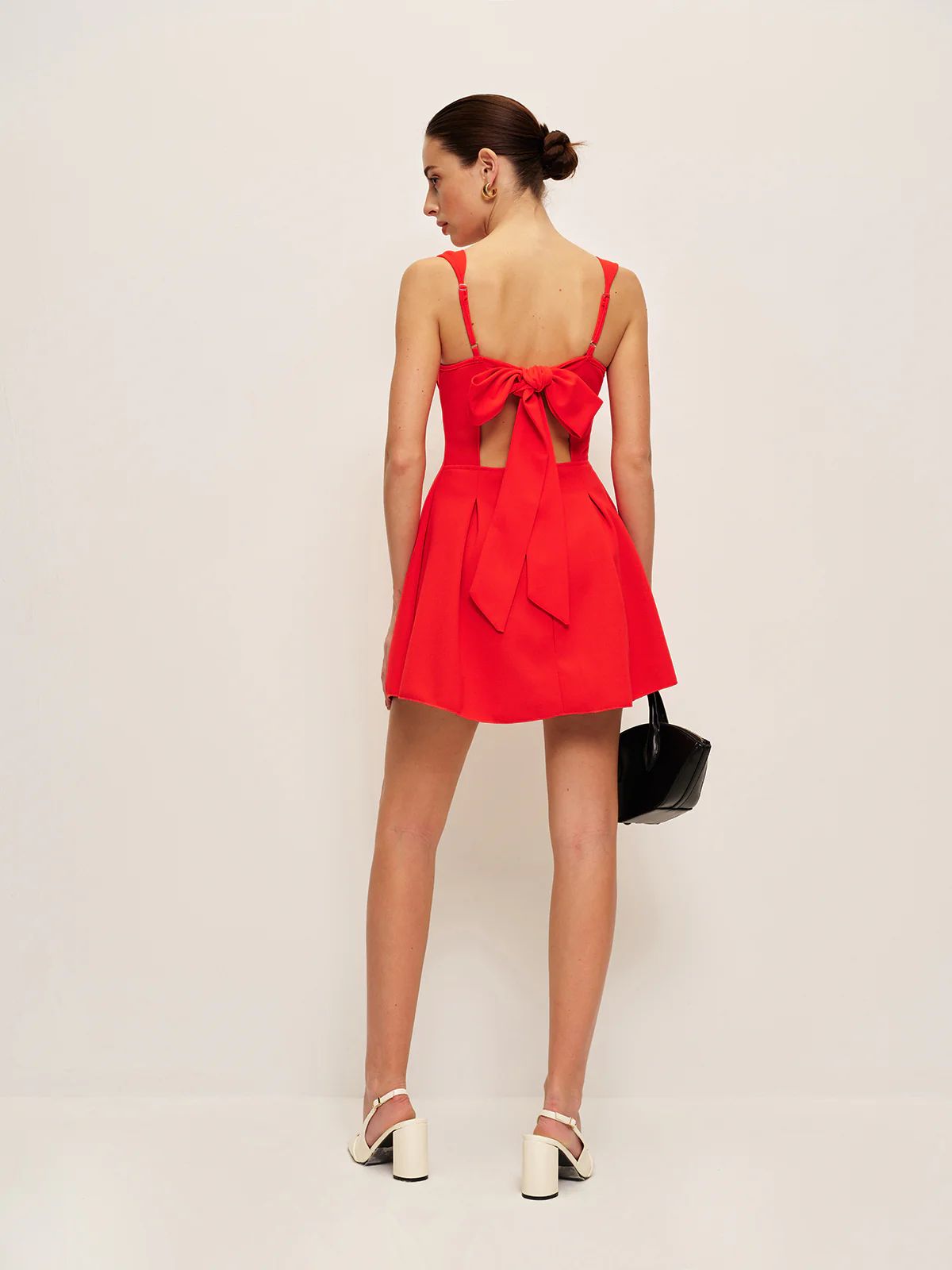 RED CHARLIE FLARED OUT DRESS