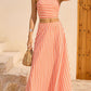 ORANGE STRIPED CO-ORD SET