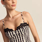 GINGHAM WIDE LEG PEPLUM CO-ORD
