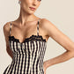 GINGHAM WIDE LEG PEPLUM CO-ORD