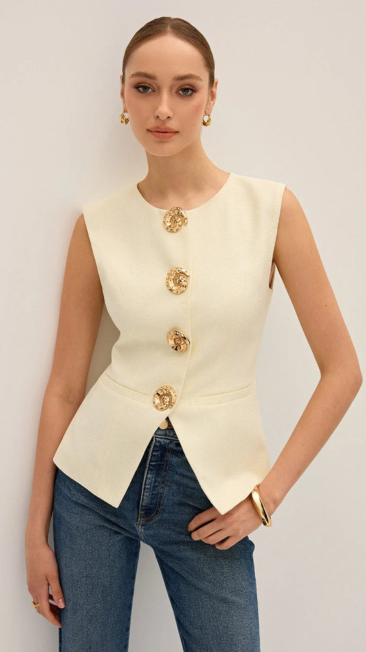 CHIC BUTTON VEST
