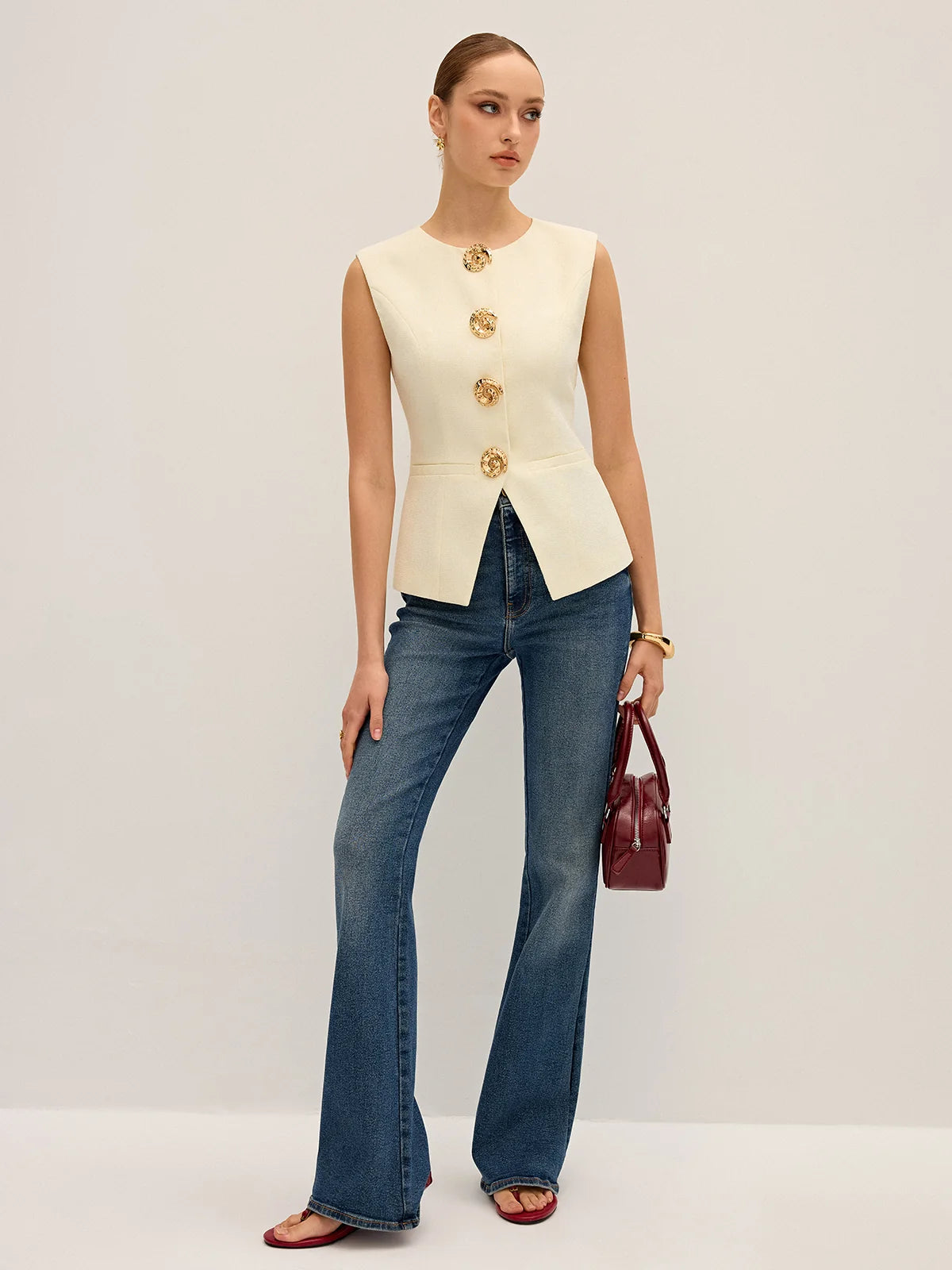 CHIC BUTTON VEST