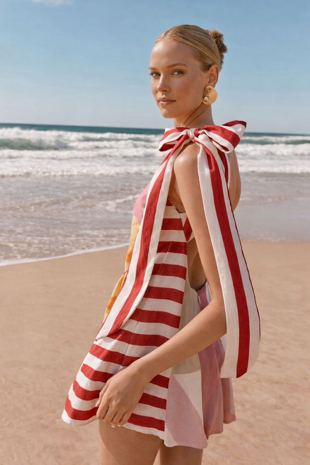 SOLEIA SCARF MINI DRESS