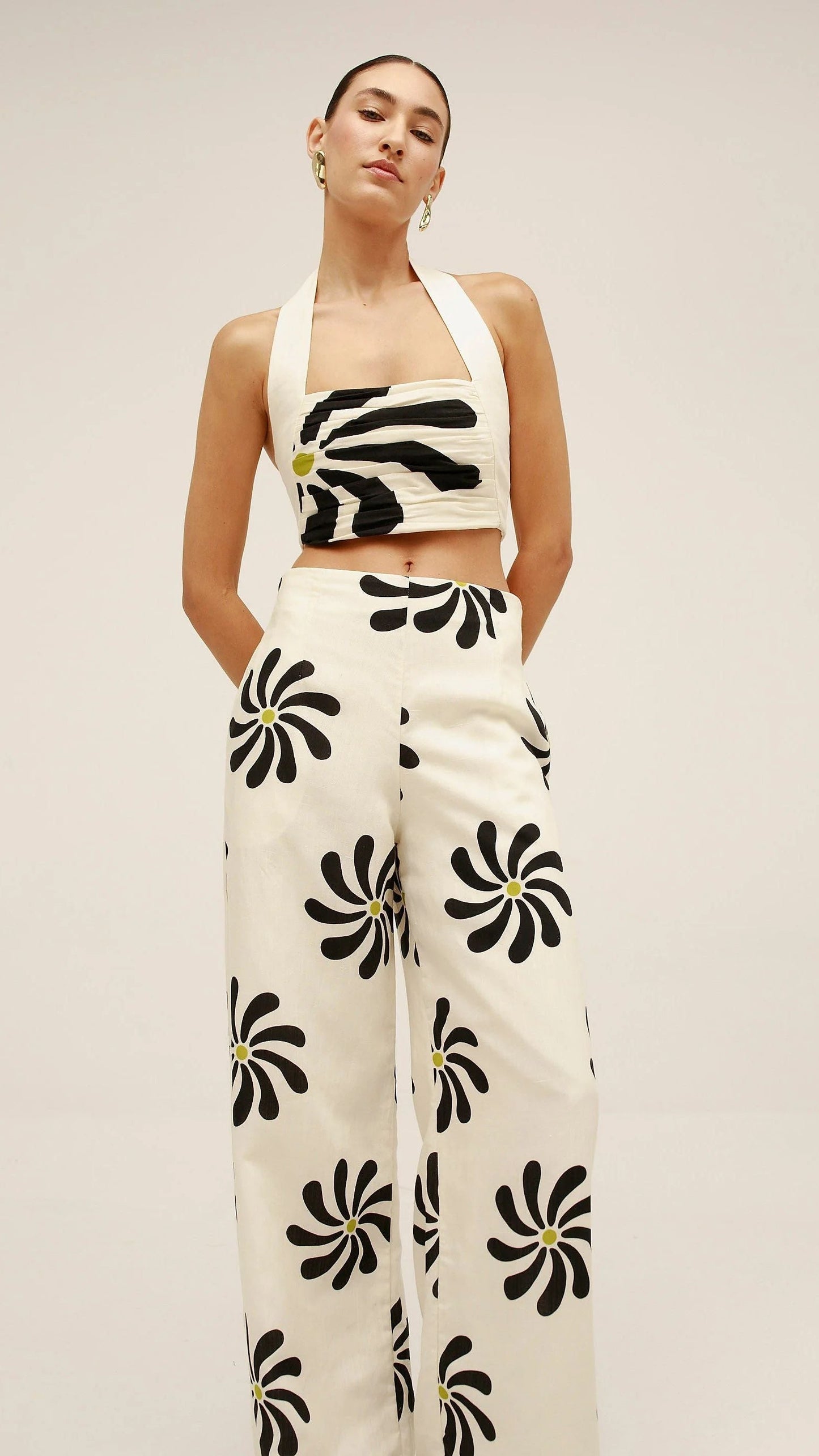 NOIR BLOOM PANT TOP SET CO-ORD