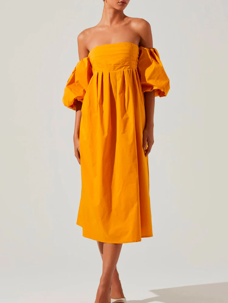 OFF SHOULDER MANGO DRESS